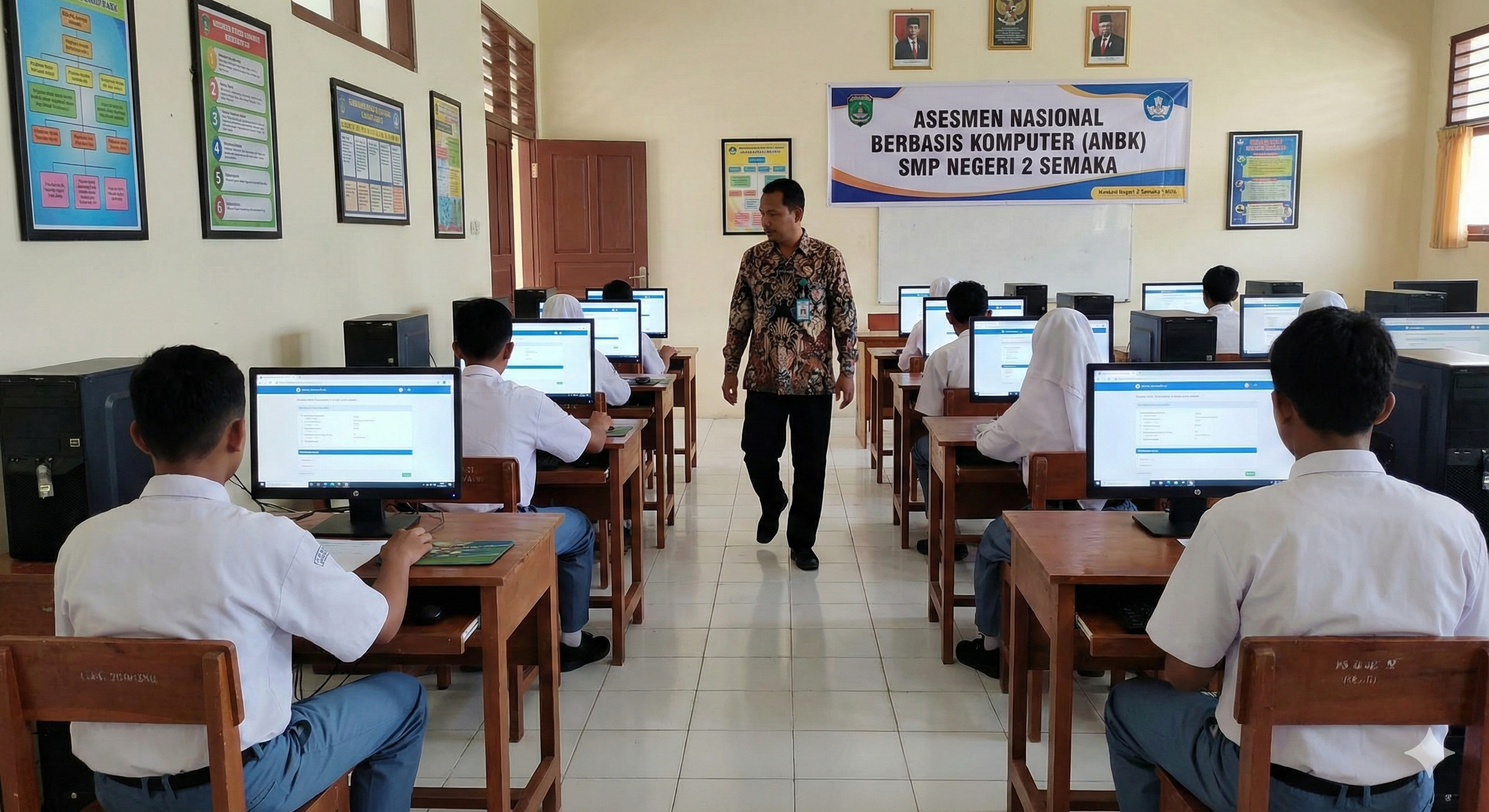 SMP Negeri 2 Semaka Sukses Gelar Asesmen Nasional Berbasis Komputer (ANBK)